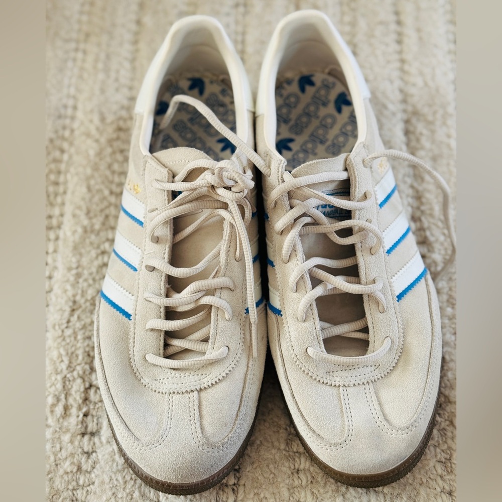 Adidas Spezial Men's Beige and Blue Sneakers
